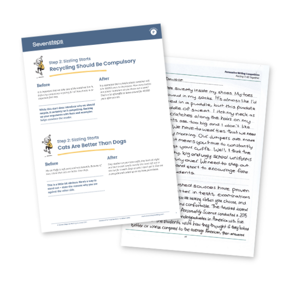 Persuasive writing samples
